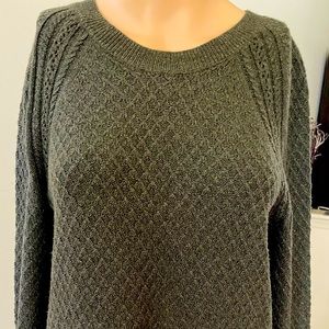 Loft Olive Green Sweater Size: Small/Medium
